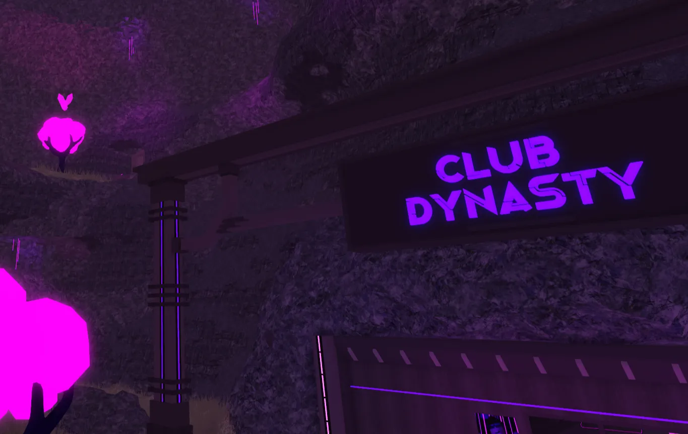 The main courtyard of the Club Dynasty map.